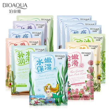 

BIOAQUA 1Pcs Moisturizing Oil Control Anti-Aging Shrink Pores Cosmetics Whitening Brighten korean alginate Face Mask Skin Care