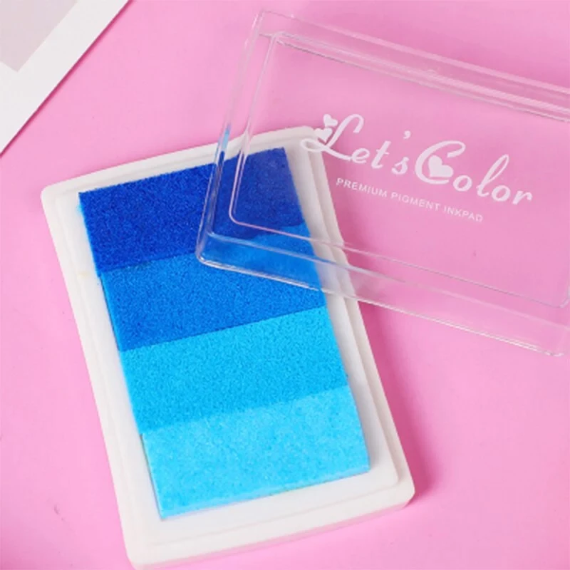 4 Color Ink Stamp Pad DIY Scrapbooking 1pcs