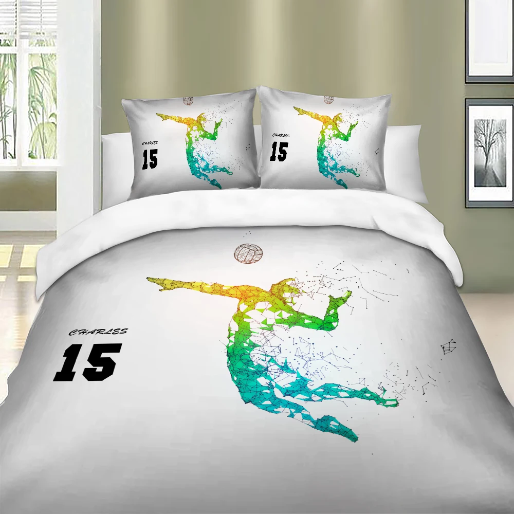 volleyball Sports Duvet/Quilt cover pillowcase Single Queen King bedding set Bedlinen new 3pcs