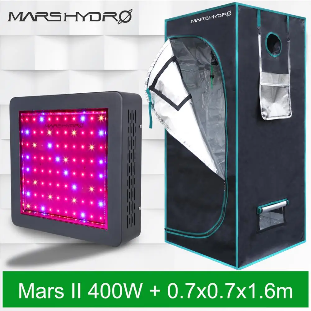 Mars II 400W LED полный спектр света для выращивания Гидропоника лампы и 70x70x160 см
