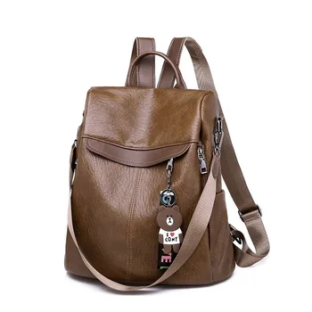 

New Anti Theft Fashion Women Backpacks Casual Female Backpack for Teenager Girls Schoolbag Travel Waterproof Leather Bagpack