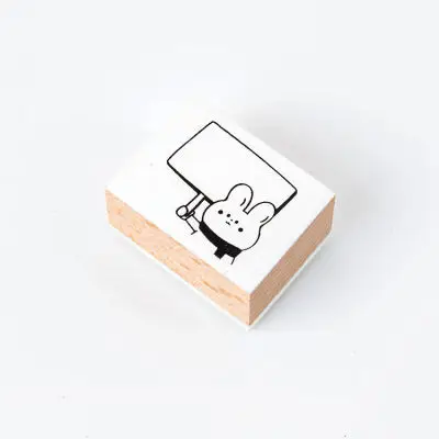 1 шт. DIY ремесла штампы животных деревянные резиновые Креативные соль Стиль Забавный штамп пуля журнал канцелярские принадлежности стандартные уплотнения - Цвет: kuaikanwo