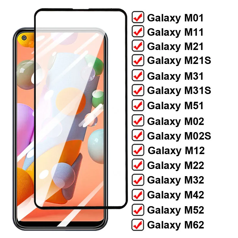 Защитное стекло 11D для Samsung Galaxy M01 M11 M21 M31 M51 M02 M12 M22 M32 M42 M52 M62 | Мобильные телефоны и