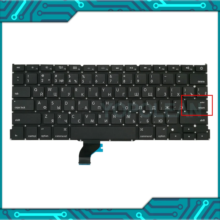 Новая замена для MacBook Pro Retina 13 &quotA1502 RU русская клавиатура маленькая клавиша Enter 2013