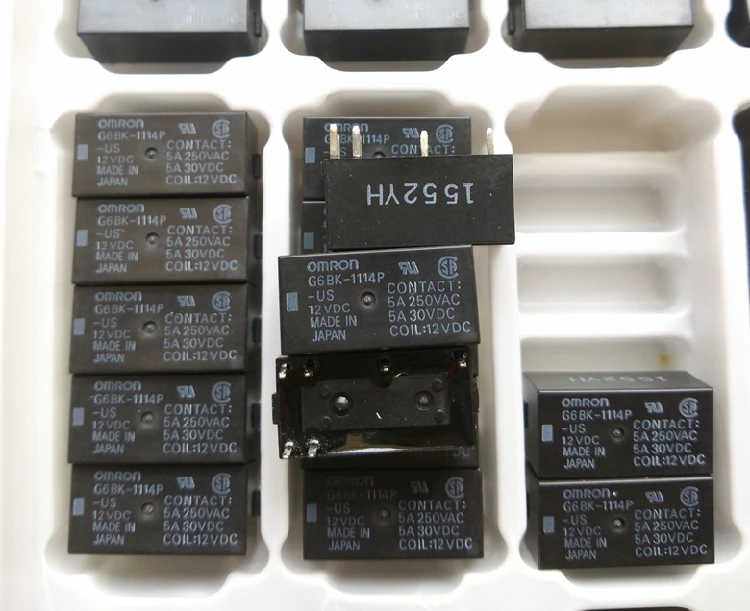 

NEW relay G6BK-1114P 12VDC G6BK-1114P-12VDC G6BK1114P 12VDC DC12V 12V 5A 250VAC 6PIN