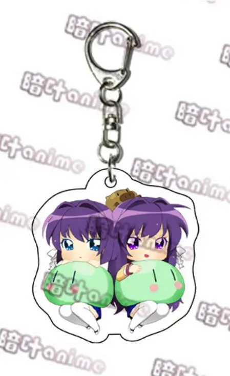 CLANNAD Furukawa Nagisa Fujibayashi Kyou Fujibayashi Ryou Sakagami Tomoyo Косплей акриловый брелок сумка кулон брелок с игрушкой подарок - Цвет: Серый