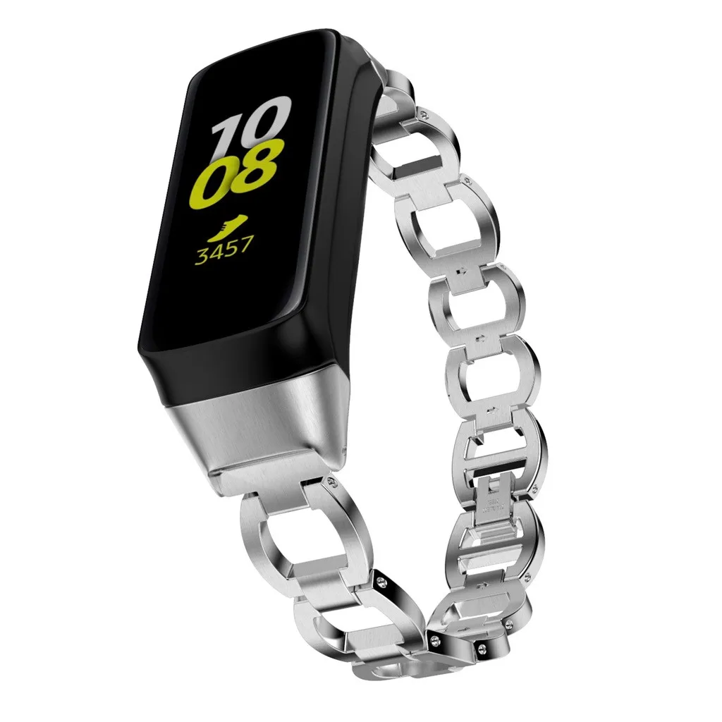 Браслет из нержавеющей стали, Смарт-часы, ремешок для samsung Galaxy Fit