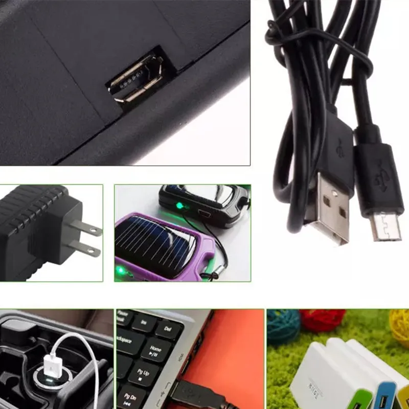 Okoman 4 слота USB смарт-зарядное устройство для AA AAA щелочные 1,5 в перезаряжаемые батареи с Светодиодный индикатор интеллектуальное зарядное устройство