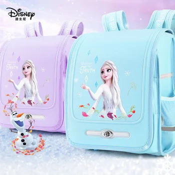 

Disney Brand Frozen Schoolbag Primary School Pupil Aisha Princess First Grade Children's Ridge Care Lightening