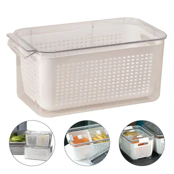 

1Pc Fruit Storage Boxes Refrigerator Crisper for Fruit Household Food Refrigerator