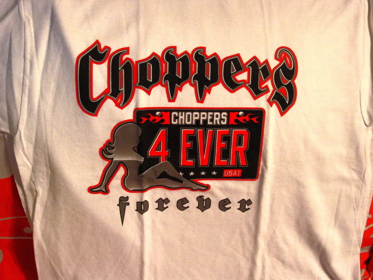 CHOPPERS FOREVER номерной знак и женская футболка Топ Harajuku с коротким рукавом рубашка |