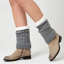 Женские зимние зимний теплый вязаный гетры вязанные крючком Леггинсы сапоги из замши or мягкие сапоги Носки бархатный крой Носки calentadores de pierna mujer# C20
