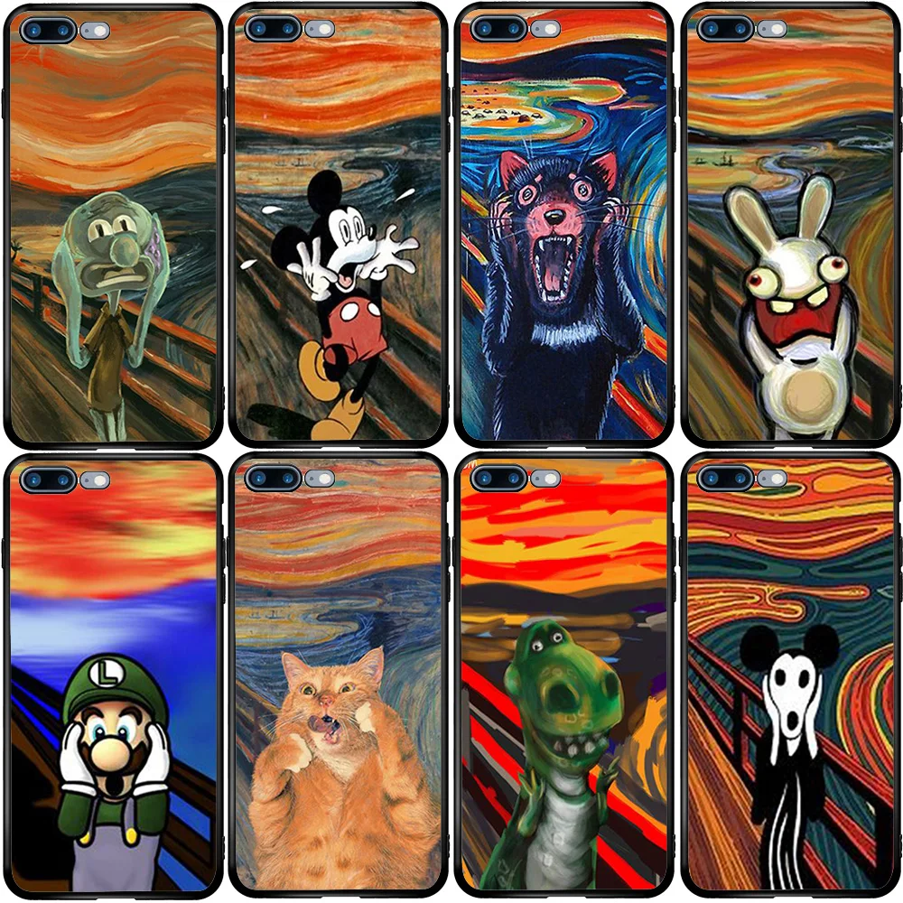 Чехол Scream by Munch для iPhone Oneplus 3 3T 5 5S 5T SE 6 6S 7 8 7T Plus X XS XR Max 11 12 Pro | Мобильные телефоны и