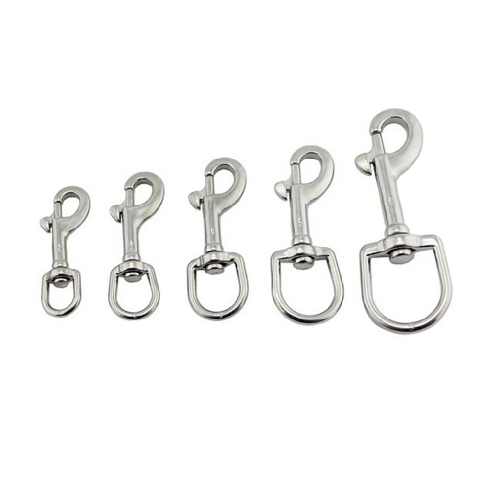 High Strength Scuba Diving 316 Stainless Steel Swivel Eye Bolt Snap Hook  Clip Marine Boats for Diving Water Sports