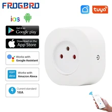 Frogbro israel 16a tomada inteligente wifi interruptor mini padrão tomada tomada inteligente trabalho com app alexa google casa controle de voz