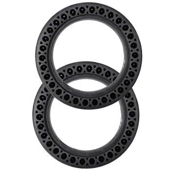 

2 Pieces Black Rubber Solid Tire Fits For Xiaomi M365 Nineboot Electric Scooter