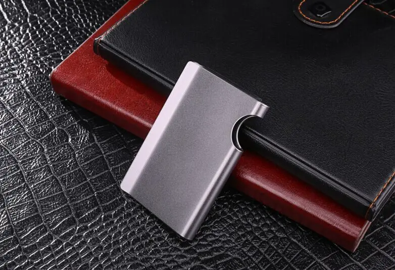 ZOVYVOL, Противоугонный, RFID, Минималка, кошелек,, металлический, Умный кошелек, алюминиевый сплав, коробка, клатч, умный, женский кошелек