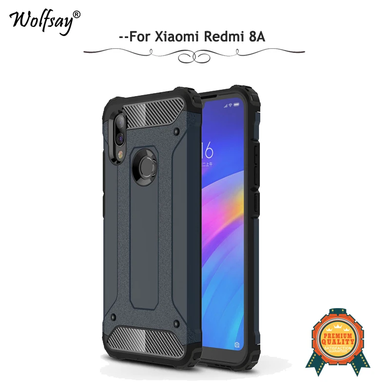

For Xiaomi Redmi 8A Case Shockproof Armor Rubber Hard Back Phone Case For Xiaomi Redmi 8A Protective Cover For Xiaomi Redmi 8A