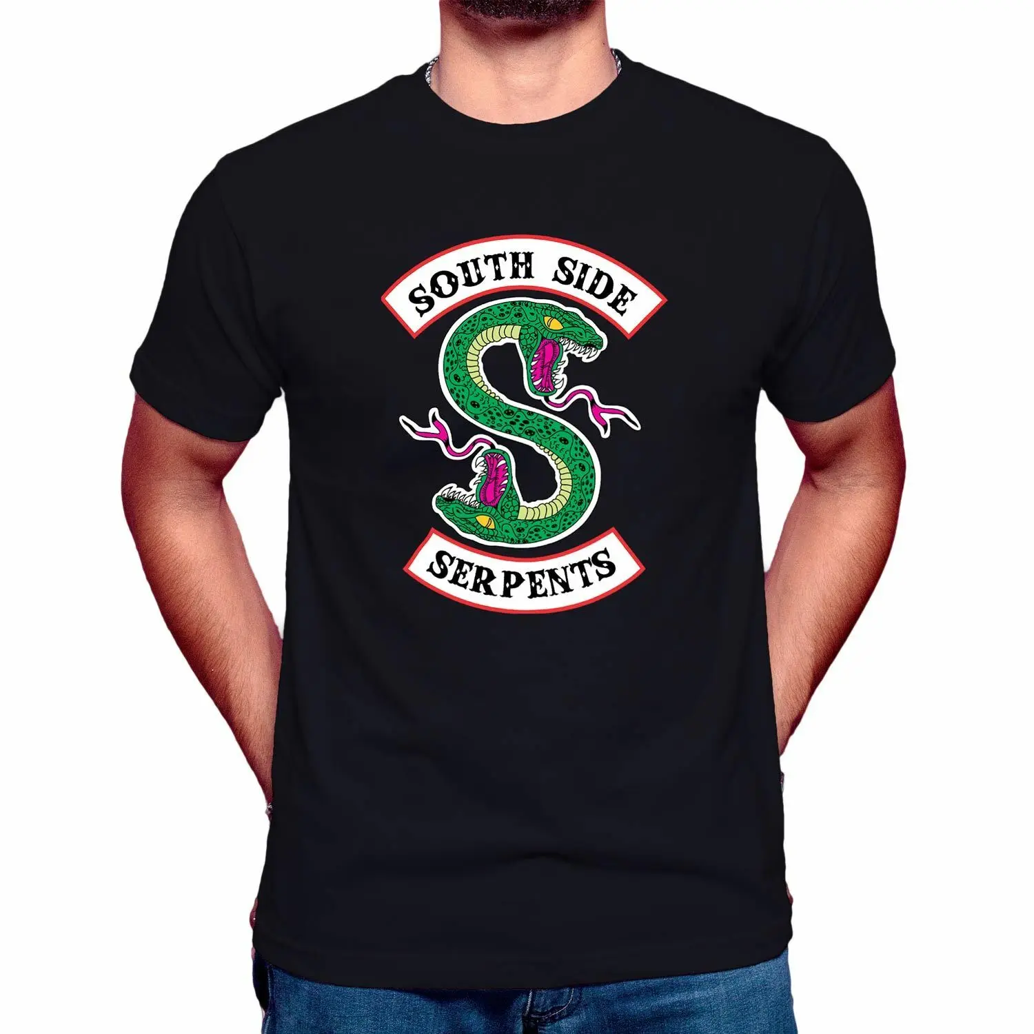 Футболка с изображением змеи ривердейла и южной стороны Jughead Jones Archie Andrews s-xl