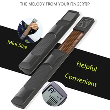 Соло электронный Экран гитары аккорд тренер Портативный карман модель деревянная музыкальная шкатулка упражнения гитара тренажер карман Аксессуары для гитары