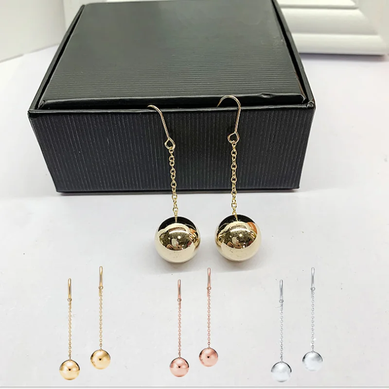 Женские серьги из серебра 925 пробы женские Подвесные цепочки модные ювелирные