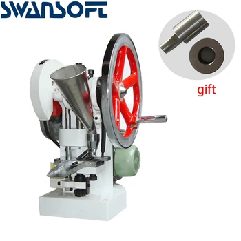 

SWANSOFT Professional Tablet Press Machine TDP5 Pressure Press Harder Candy Sugar Milk Maker Single Punch Tablet Making Machine