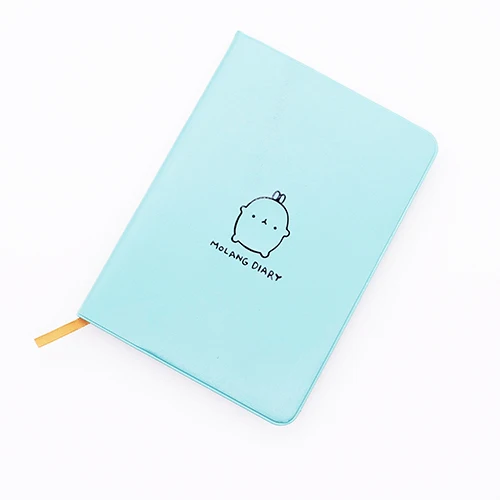 XRHYY- милый Kawaii блокнот мультфильм «моланг» кролик журнал дневник планировщик блокнот для детей подарок корейский Канцелярские обложки - Цвет: Blue