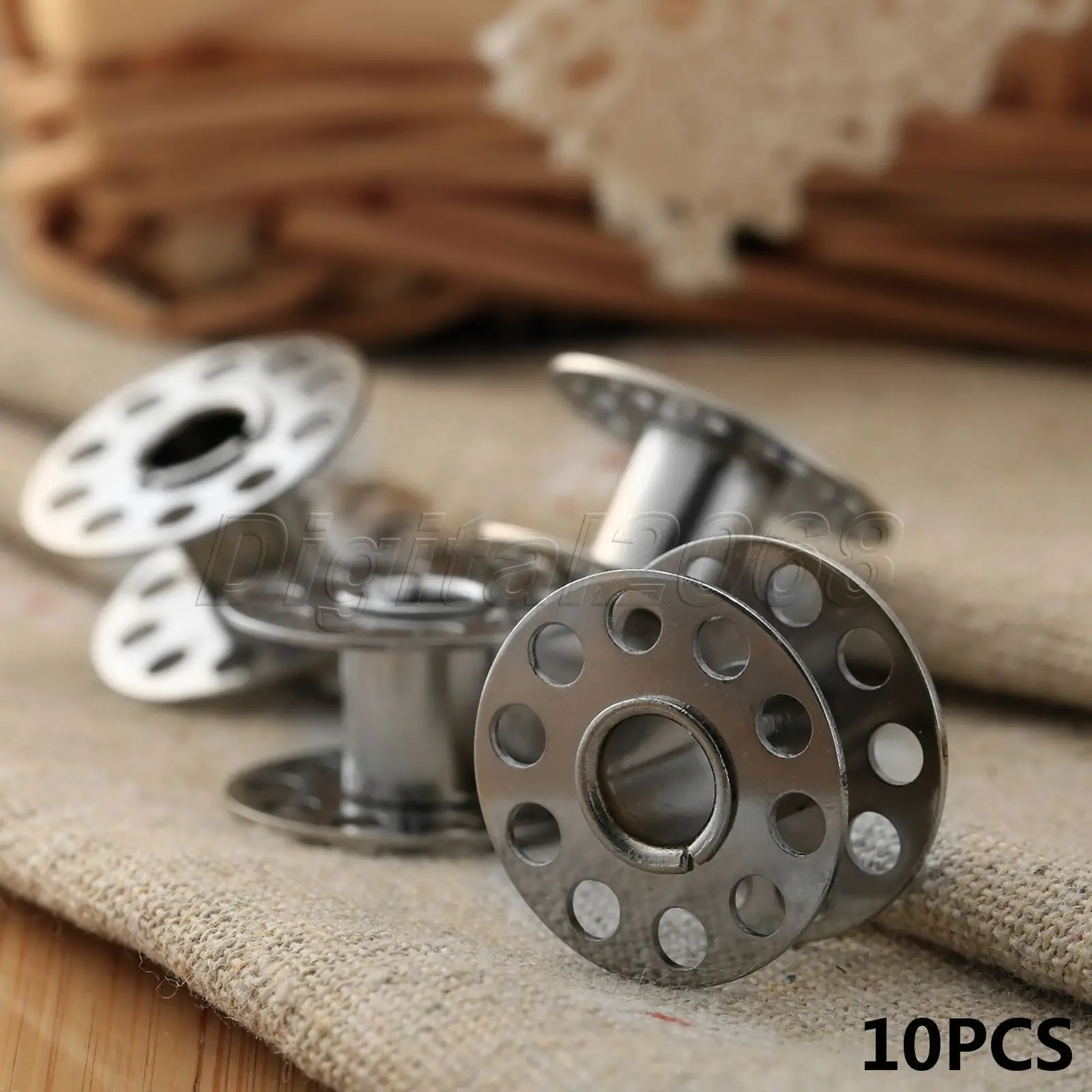 10Pcs Bobine Per Macchine Da Cucire Bobina Per Brother Janome Singer Machine Elna Bernina Metallo Inossidabile Toyota Strumento Per Cucire E Accessori