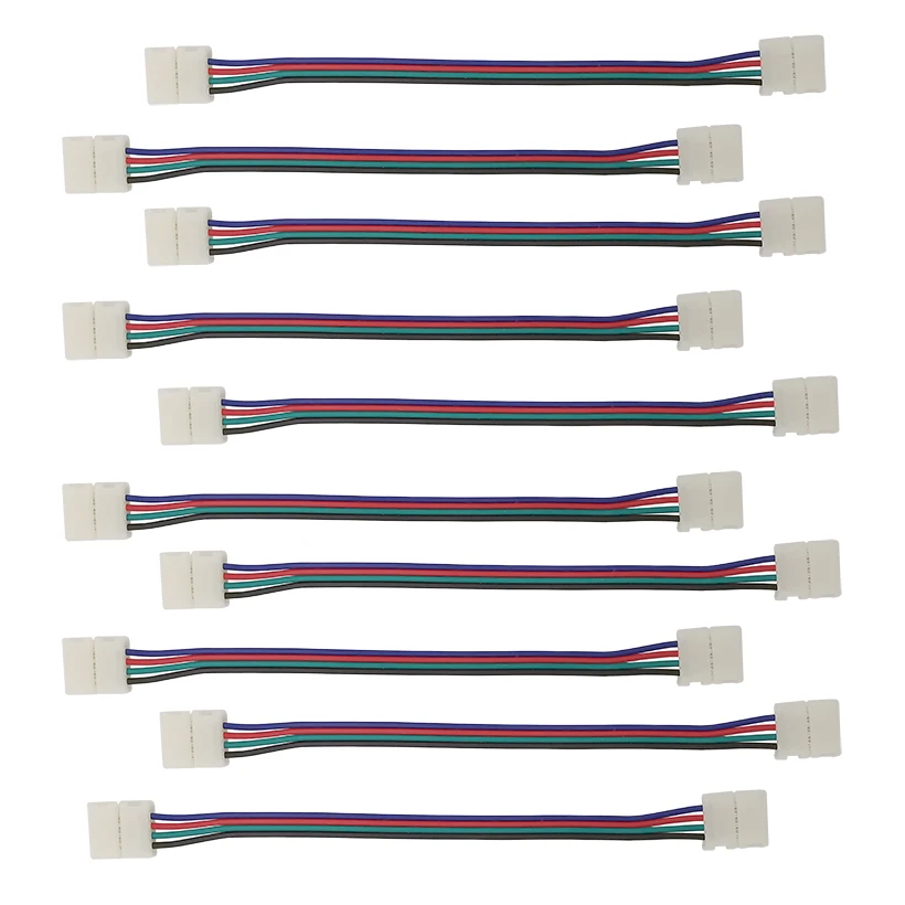 15 см 4Pin RGB 5050 3528 Светодиодная лента Разъем шириной 10 мм широкая для перемычки