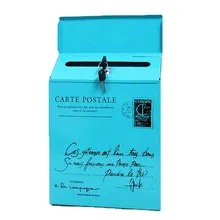 Винтажный Ретро настенный почтовый ящик для газет водонепроницаемый почтовый ящик ретро Американский Сад Украшение