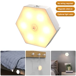Lampe LED avec détecteur de mouvement et aimant magnétique, Rechargeable, idéal pour une cuisine, une chambre à coucher ou un dortoir 