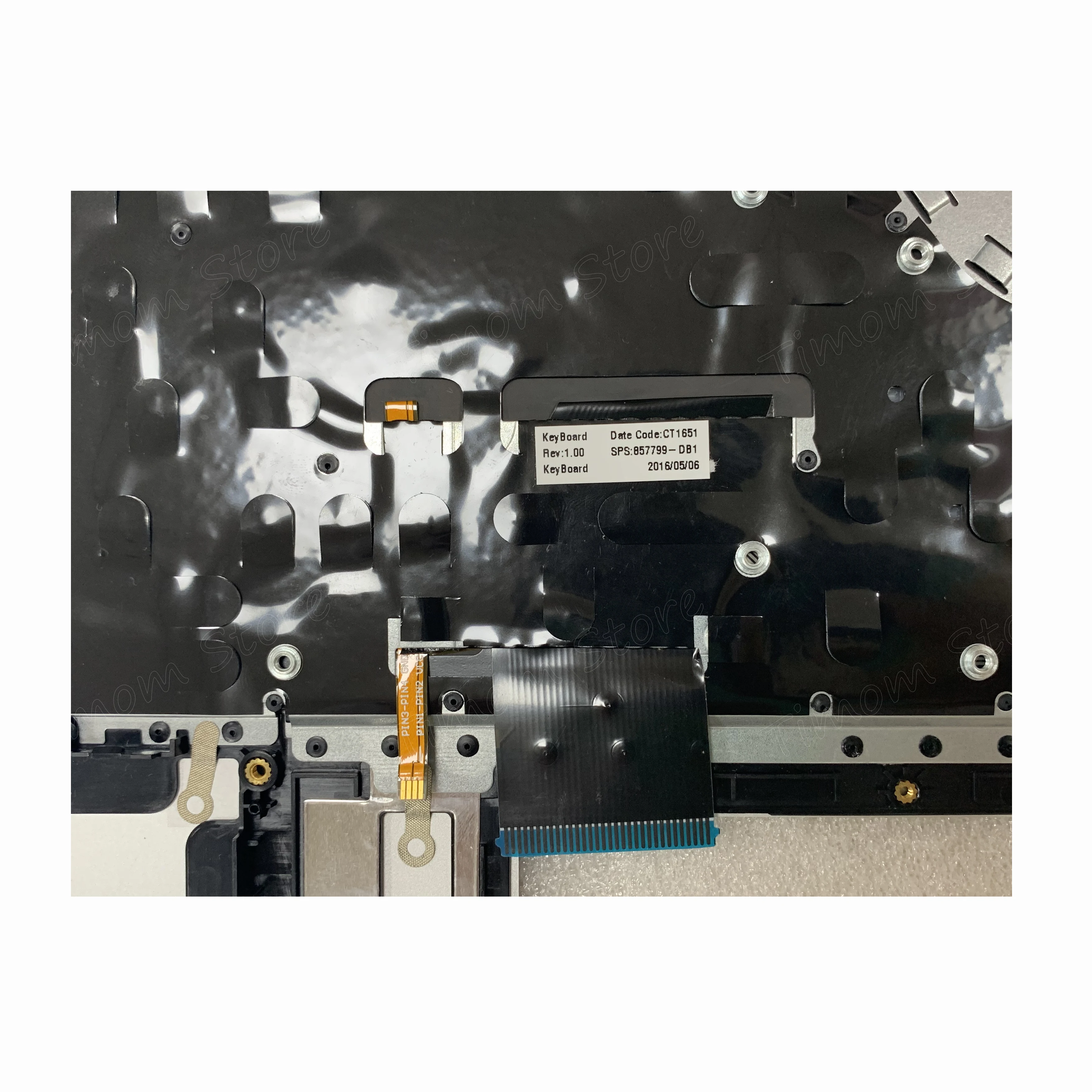 6070B1018801 857799 001 DB1 серебристо серый ободок Blacklit Keyboard VER:EN/FR оригинал для HP ENVY 15 AS Serie 6
