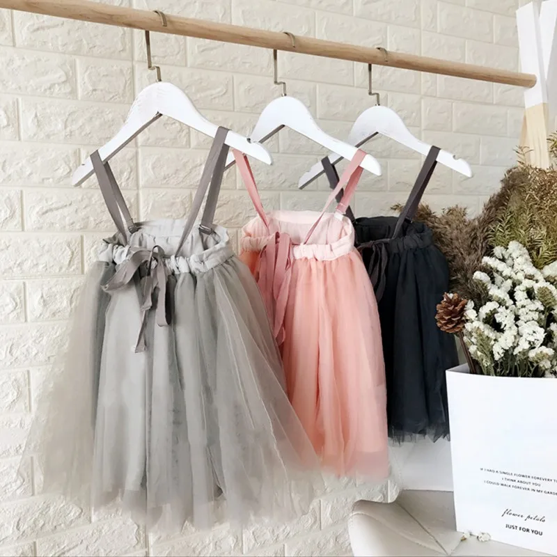 Baby Girls Clothes Summer Child Kids Girls Dual Backless Net Yarn Princess Tutu Dress For Wedding Party Vestido Infant