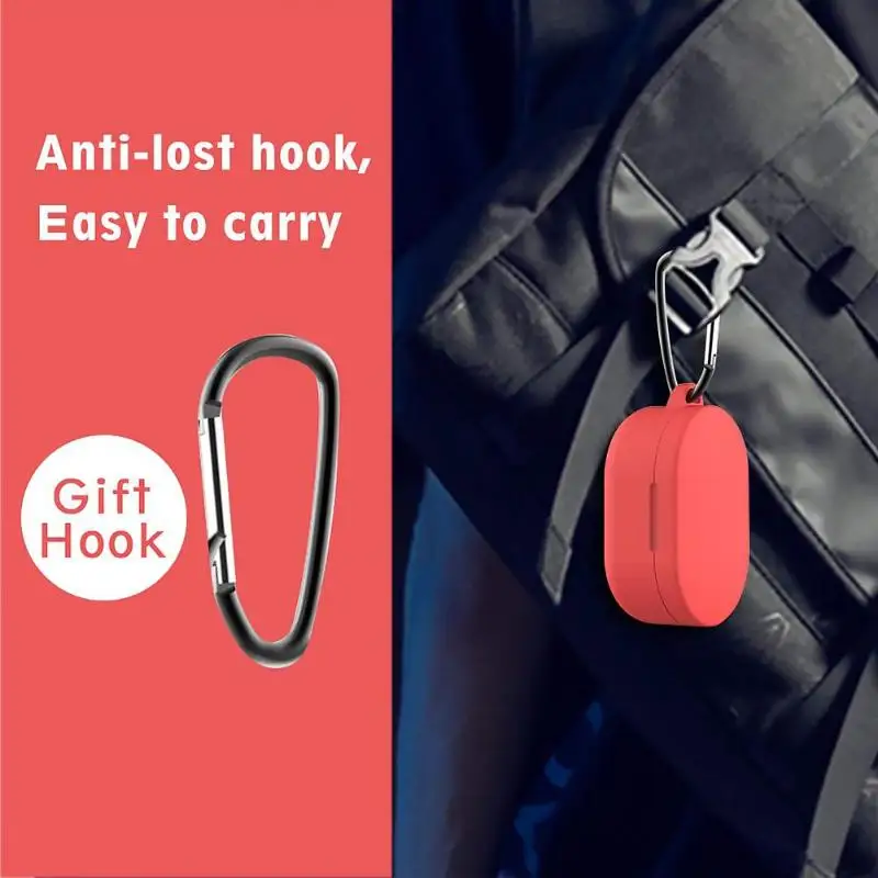 Silicone Earphone Case Protective Cover For Xiaomi Redmi Airdots TWS Wireless Bluetooth Headphone Headset Charging Box Wireless