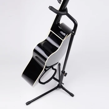

Newly Tubular Acoustic Electric Bass Guitar Stand Holder Portable Foldable Accessories TE889
