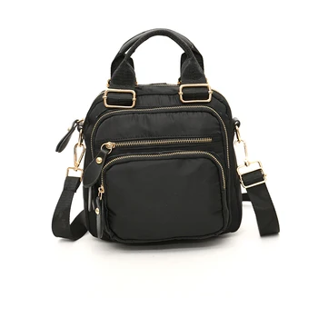 

black woman lady bags waterproof oxford fabric handbag Nylon fabric single shoulder messenger bag multipurpose