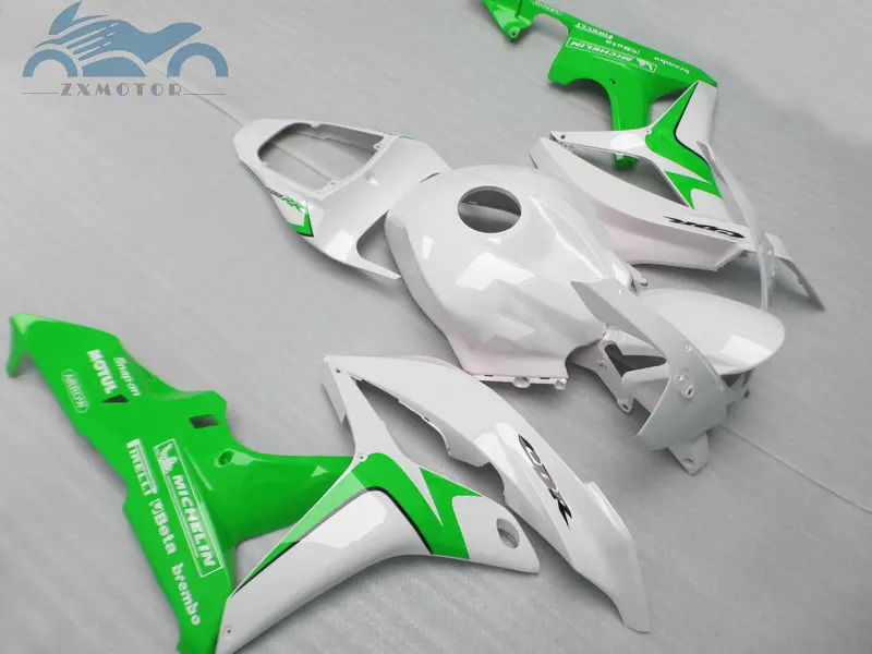 

Custom new Injection fairing kit fit for Honda CBR600RR 2007 2008 CBR 600RR 07 08 plastic sports fairing kits white green XF33