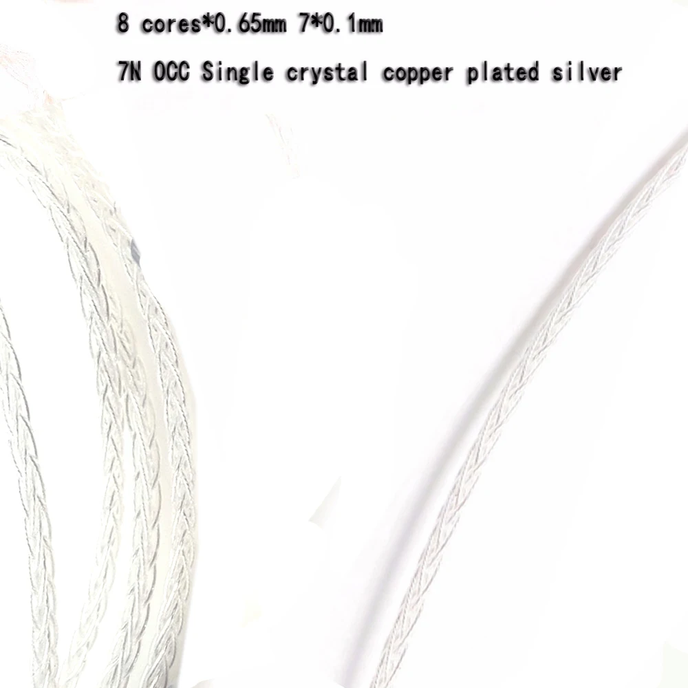 Thouliess Hi end 8Cores 7N OCC Silver Plated Audio Earphone Headphone Upgrade Cable for AH MM200 MM400 Headphones