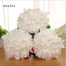 Свадебные букеты Свадебный букет цветов Искусственный Свадебный букет SPH163