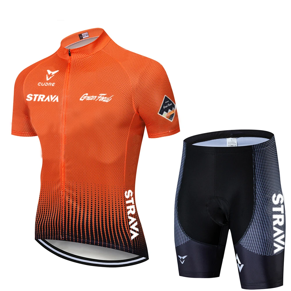 

New 2020 STRAVA Summer Cycling Jersey Set MTB Bike Clothes Pro team Bike Cycling Jersey Outdoor Sportswear Maillot Ropa Ciclismo