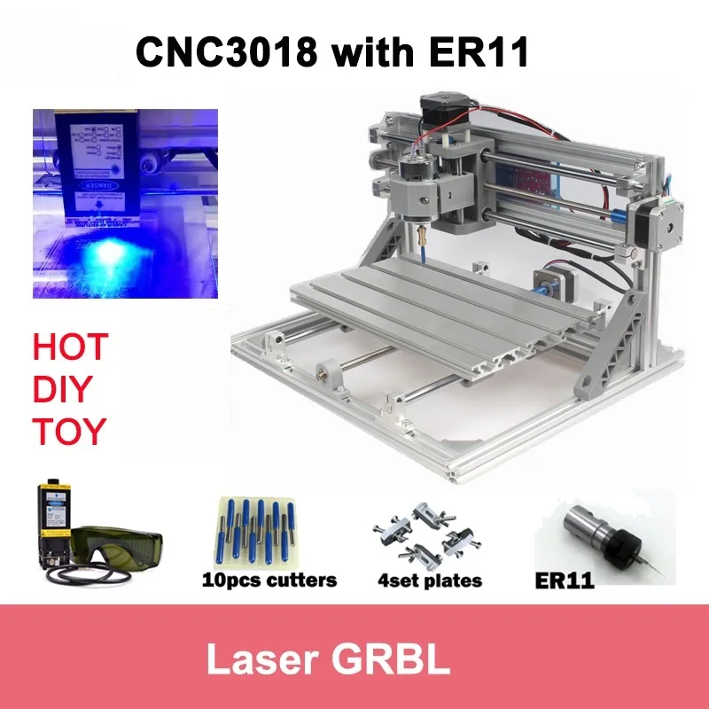 CNC3018 лазерный ER11 мини ЧПУ 3018 маршрутизатор части grbl управления ремесленный