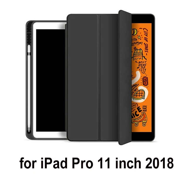 Чехол для iPad Air 3, 10,5,, iPad Pro, 11 дюймов, чехол с карандашом, Магнитный чехол для планшета, для iPad Pro 10,5 для сна - Цвет: Pro 11 inch 2018