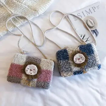 

Cute Women's Plush Shoulder Hairy Bag Womens Shoulder Over Bags Organiser Handbags