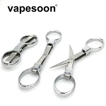

Vapesoon SS Foldable Shears Portable Knife Cutter Curved Head Scissors Tools for e-Cigarette DIY Heating Wire Cotton
