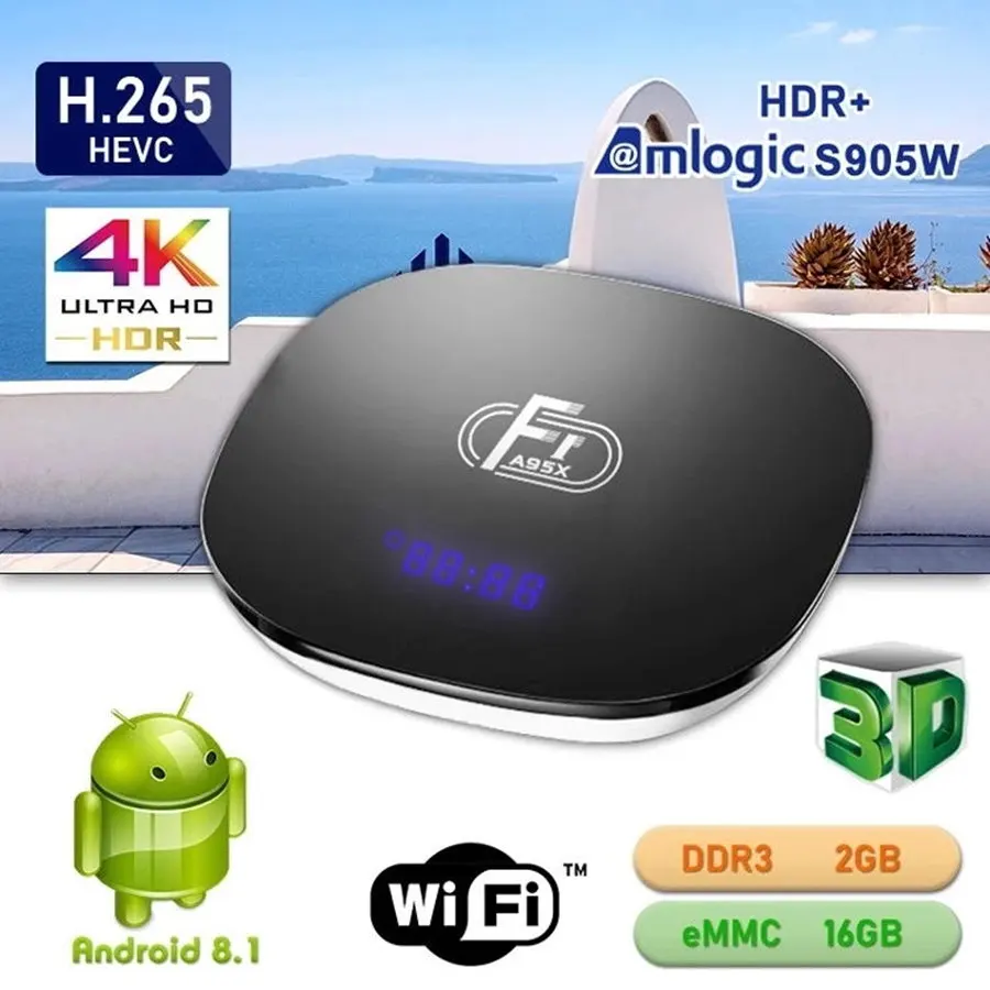 A95x F1 Smart Tv Box Android 8,1 4k Tv Box Amlogic S905w четырехъядерный Android Tv Box 2 Гб 16 Гб Wifi Youtube Netflix A95 медиаплеер