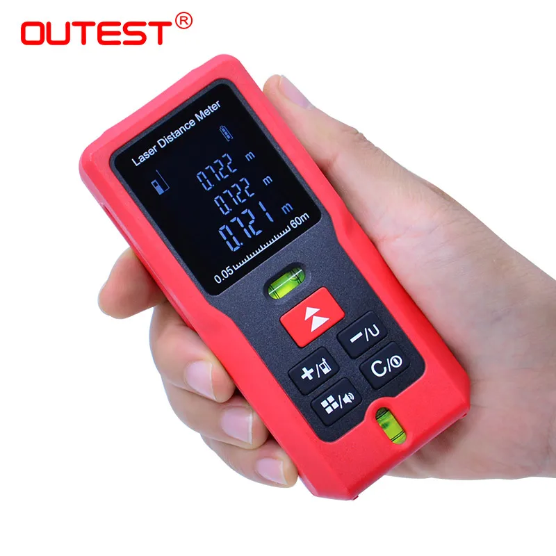 Range Finder OUTEST Digital Laser Distance Meter 40m 60m 80m 100m laser mesure tape Laser Rangefinder Continuous Measuring Range Finder OUTEST Digital Laser Distance Meter 40m 60m 80m 100m laser mesure tape Laser Rangefinder Continuous Measuring