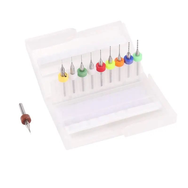 10PCS CNC Cutter PCB Print Circuit Board Carbide Micro Drill Bits Tool End Milling 0.3-1.2mm/0.1-1.0mm Pin For Wood | Инструменты