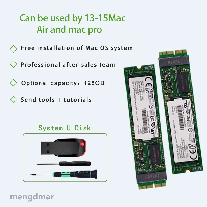 Новый 128G для Macbook Air 2013 2014 2015 A1465 A1466 imac PRO A1502 A1398 мини твердотельный диск MAC