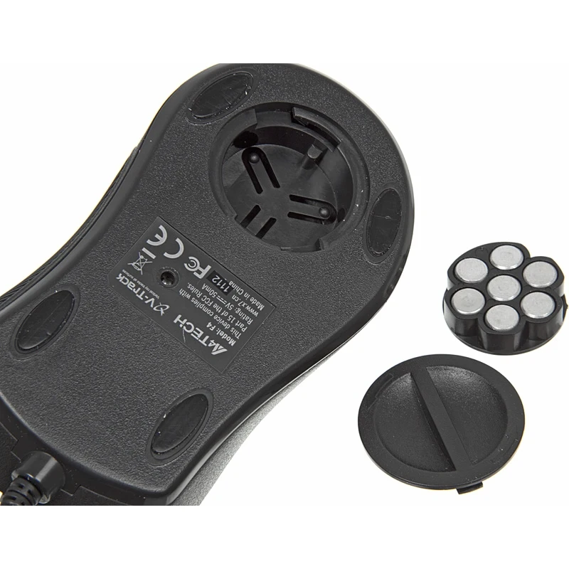 Мышь A4 V-Track F4 черный оптическая(3000dpi) USB игровая(6but