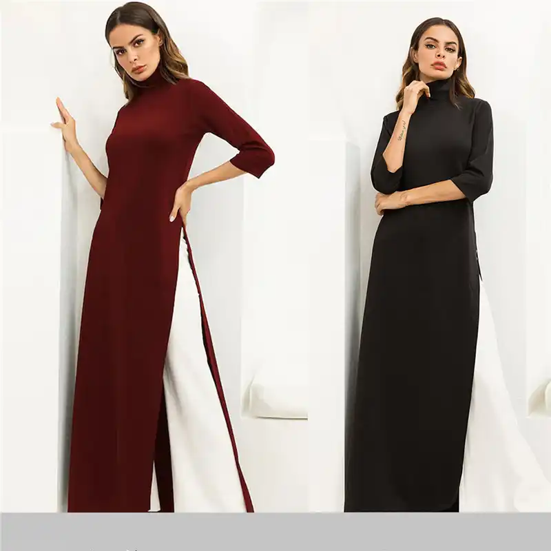 wine colored plus size dress